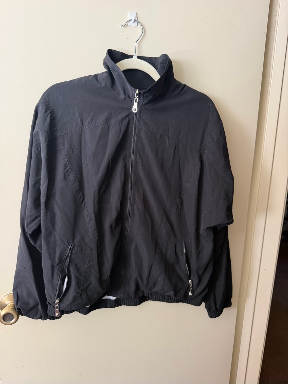 Koret Black Full-Zip Windbreaker Jacket